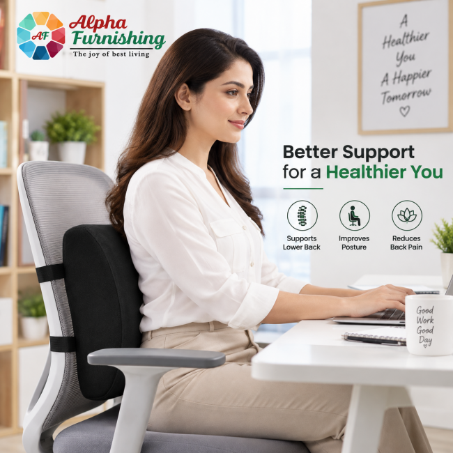 Sale Active Memory Foam Lumbar Support Pillow for Office Chair & Back Support Sale Active Memory Foam Lumbar Support Pillow for Office Chair & Back Support